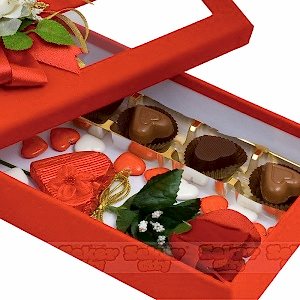 Aşk Çiçeği Çikolata Kutusu