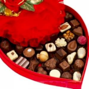 Gül Kalpli Aşk Çikolata Aranjmanı