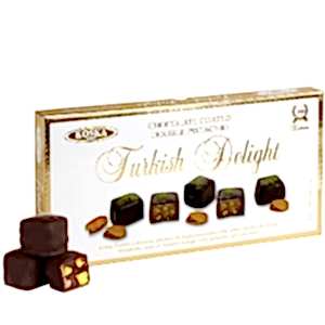 Çikolatalı Antep Fıstıklı Lokum Turkish Delight