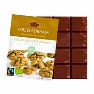 Green Dream Cevizli Sütlü Tablet Çikolata
