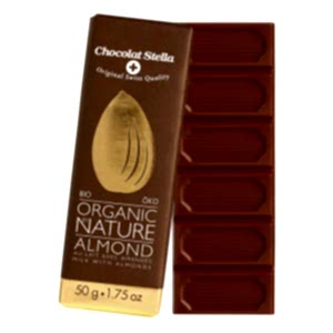Stella Organik Bademli Sütlü Çikolata