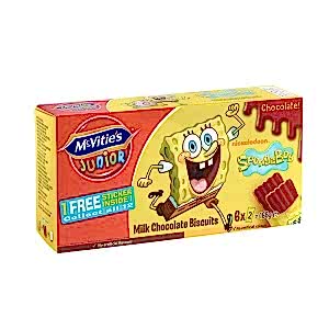 Mc Vitie's Spongebob Çikolatalı Bisküvi