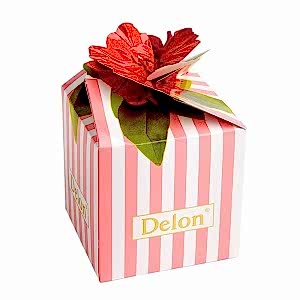 Flower Box Renkli Badem Şekeri Çiçek Çikolata