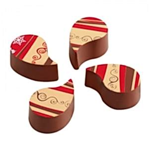 Yıldız Desenli Damla Çikolata