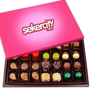 Pembe Gönlüm Sende Kutu Çikolata