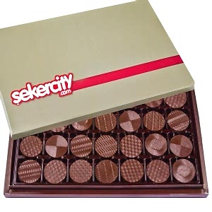 Bitter Yuvarlak Madlen Kutu Çikolata