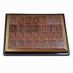 Özür Dilerim Tatlı Harf Çikolata