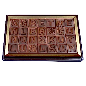 Öğretmenler Günü Çikolatalı Harf