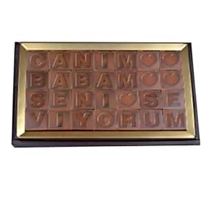 Baba Sevgisi Mesajlı Çikolata