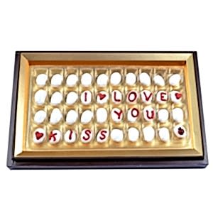 Seni Seviyorum Badem Şekeri Harfli Çikolata