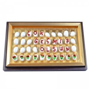 Geçmiş Olsun Badem Şekeri Harfli Çikolata