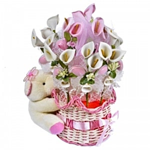 Mini Teddy Lale Çikolata Çiçeği