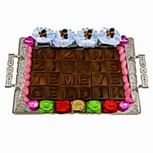 Sevgi Meleği Nişan Tepsisi