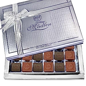 Elit VIP Gümüş Madlen Kutu Çikolata