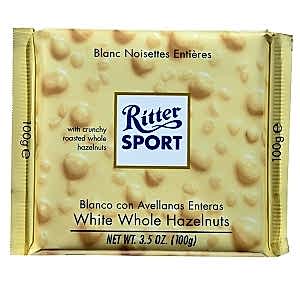 Ritter Sport Beyaz Bütün Fındıklı Tablet Çikolata