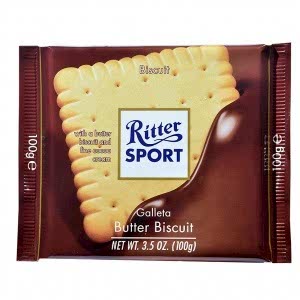 Ritter Sport Bisküvili Sütlü Çikolata