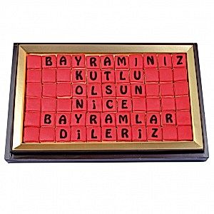 Bayramınız Kutlu Olsun Kurabiye Harfler