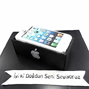 Iphone Tasarım Pasta - Hediye Apple Pasta