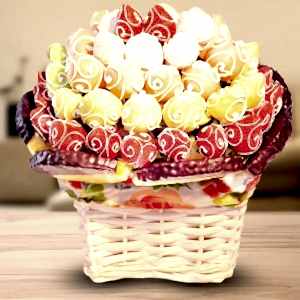 Aşk Çiçeği Meyve Buketi